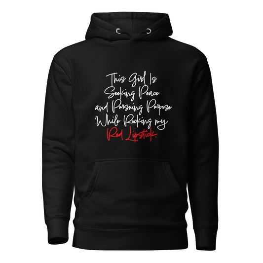 Rock Red Lipstick Hoodie